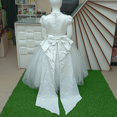 Premium White and Cream Party Frock