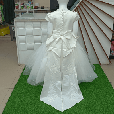 Premium White and Cream Party Frock