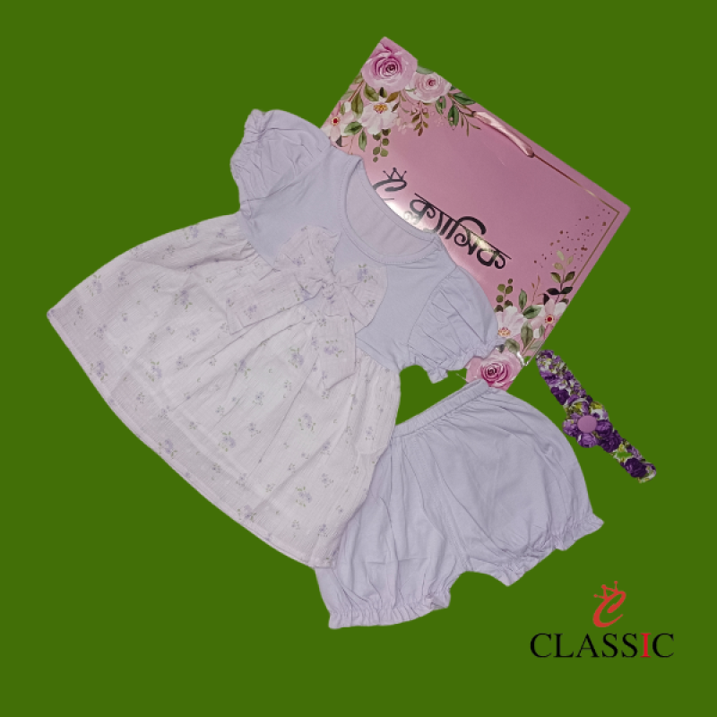 Charming Frock Set for Baby Girl’s