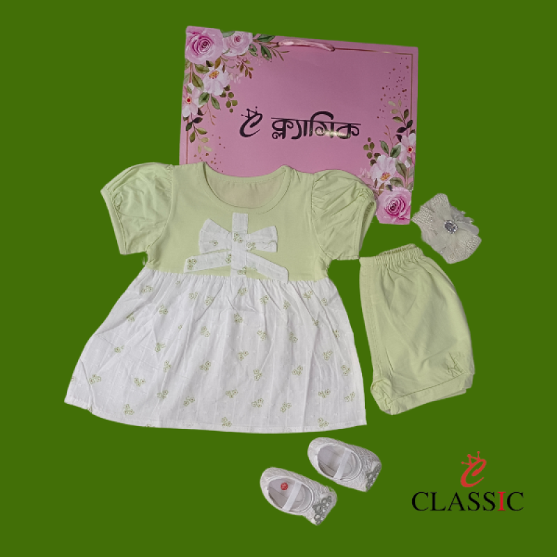 Stylish Baby Girls Frock Set