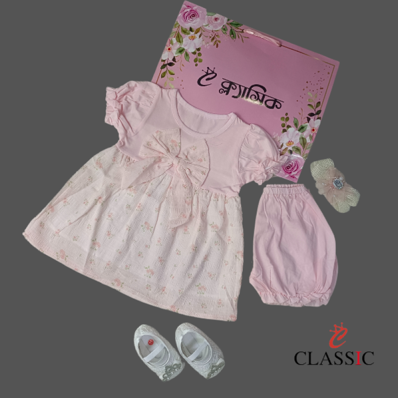 Charming Frock Set for Baby Girl’s