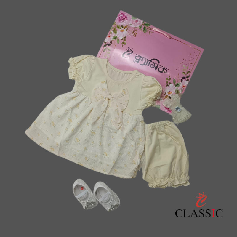 Charming Frock Set for Baby Girl’s