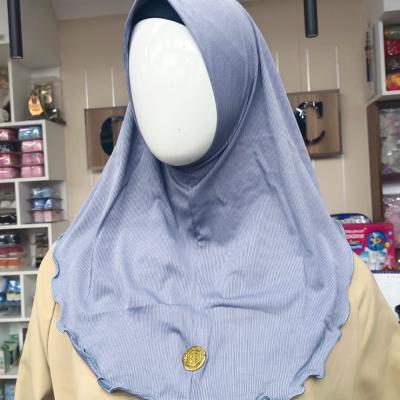 Premium Solid Color Malaysian Fixed Hijab